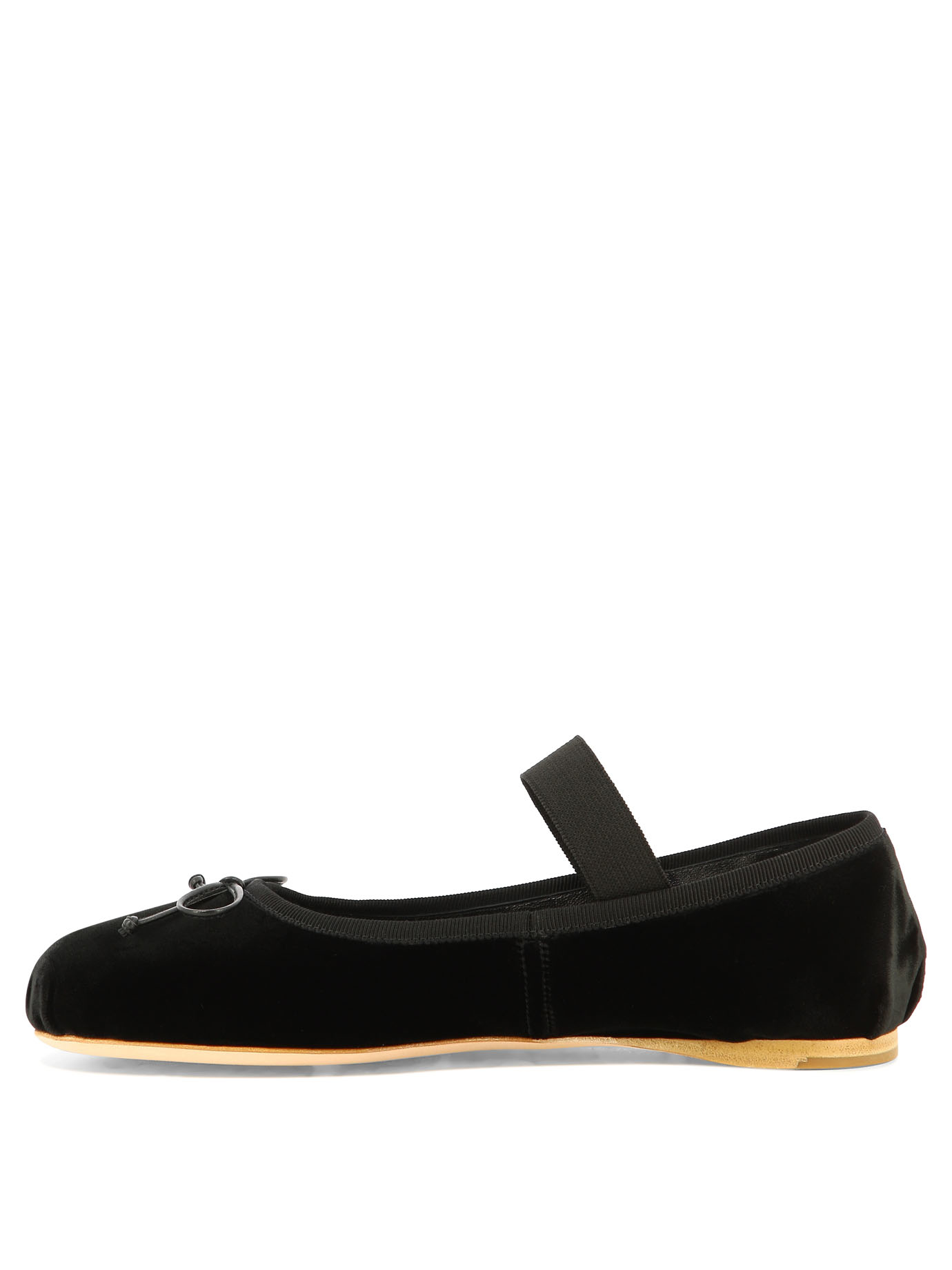 MIU MIU Velvet ballet flats